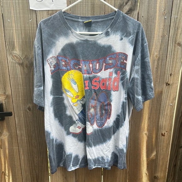VINTAGE 1999 Tweety Bird T Shirt Tie Dye “STRESSED OUT” Warner Brothers Size XL - Picture 1 of 12